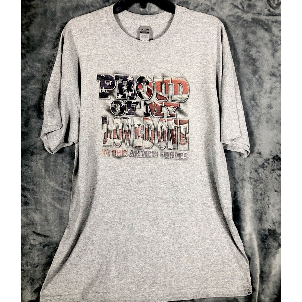 Unisex T-Shirt Proud Of My Loved Ones In The Armed Forces Size Extra large